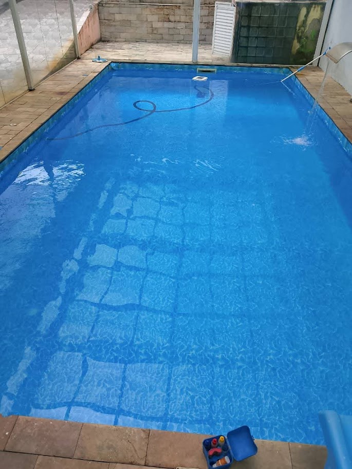 Piscina depois do tratamento